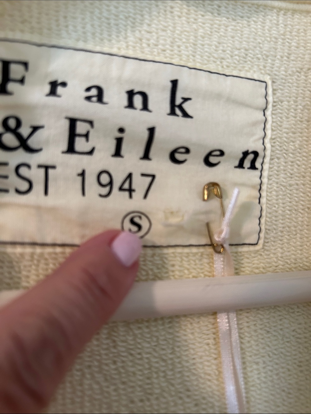 Frank & Eileen Pale Yellow Double-Breasted Blazer - Picture 2 of 5